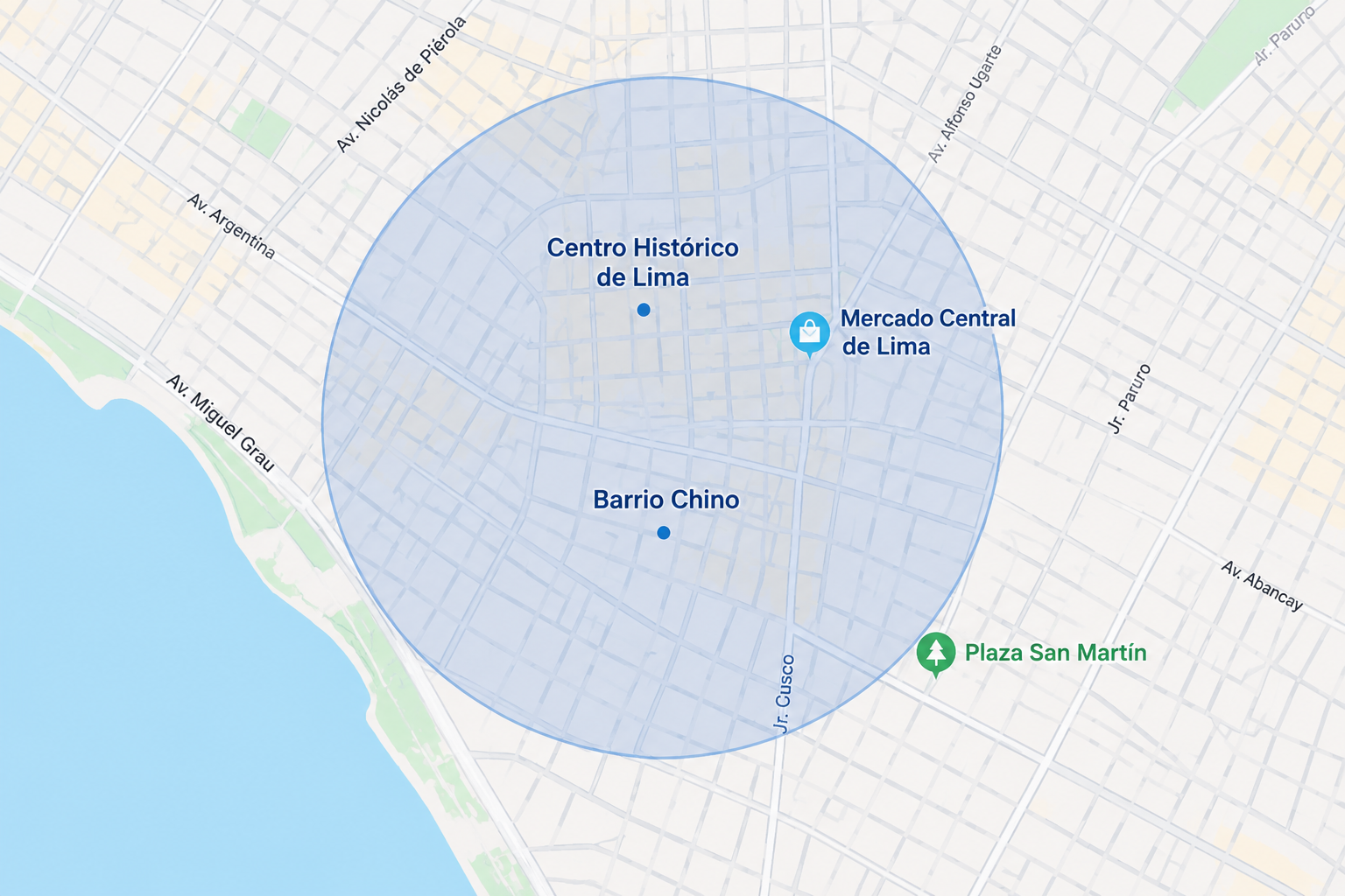 Mapa de cobertura